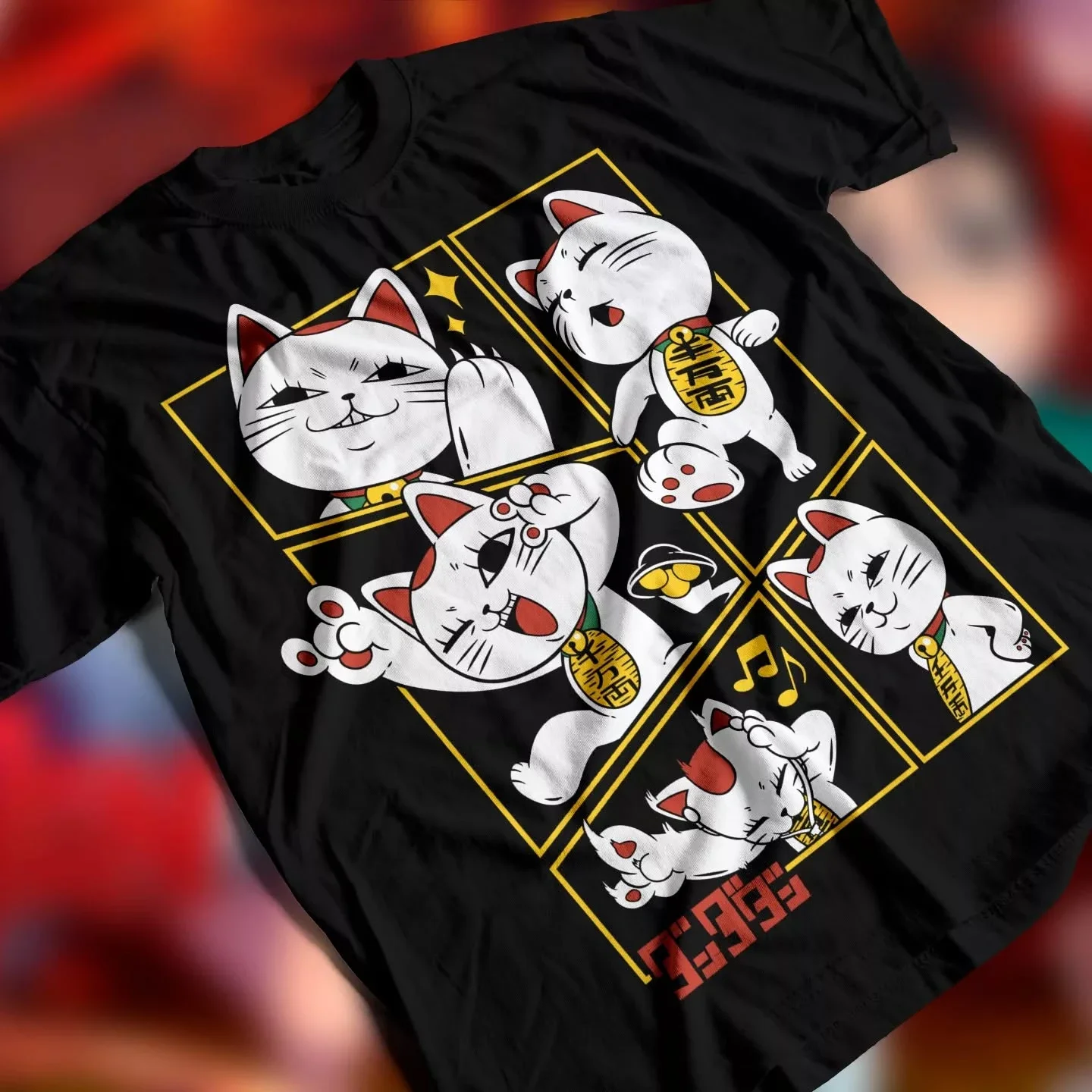 인기 만화 다나다단 마네키 네코 멀티 패널 만화 티셔츠 - Popular Anime Merchandise 리뷰 및 가격